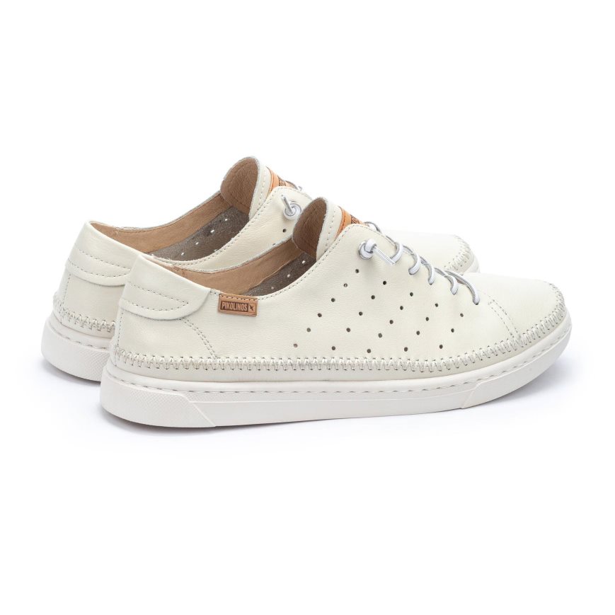 Men's Pikolinos ALICANTE Sneakers Cream | NZ CQ81329